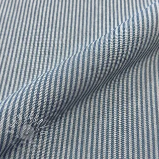 Dekoračná látka DOBBY Colored stripe blue