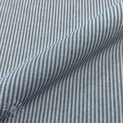 Dekoračná látka DOBBY Colored stripe blue