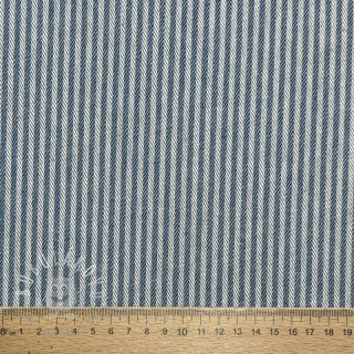 Dekoračná látka DOBBY Colored stripe blue