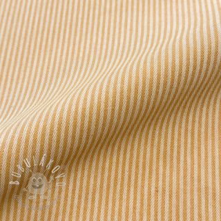 Dekoračná látka DOBBY Colored stripe ochre