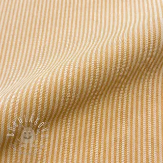Dekoračná látka DOBBY Colored stripe ochre
