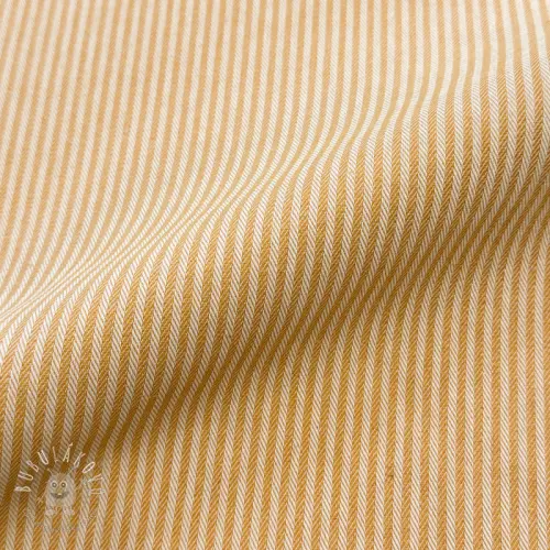 Dekoračná látka DOBBY Colored stripe ochre
