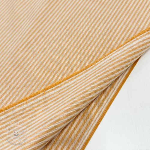 Dekoračná látka DOBBY Colored stripe ochre