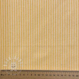 Dekoračná látka DOBBY Colored stripe warm yellow