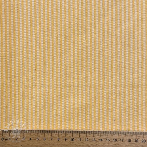Dekoračná látka DOBBY Colored stripe warm yellow