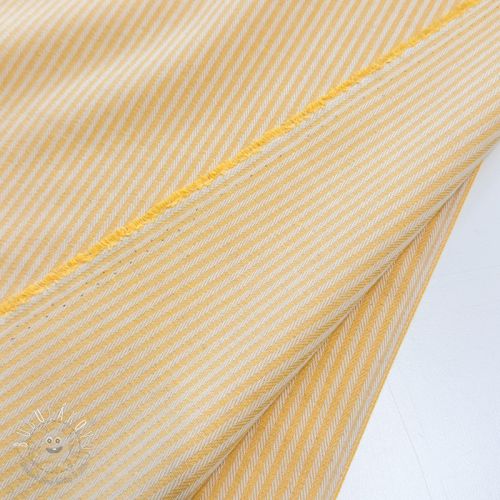 Dekoračná látka DOBBY Colored stripe warm yellow