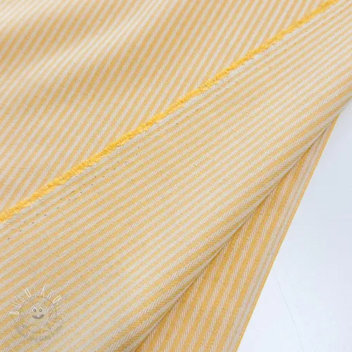 Dekoračná látka DOBBY Colored stripe warm yellow