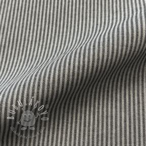 Dekoračná látka DOBBY Colored stripe graphite