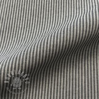 Dekoračná látka DOBBY Colored stripe graphite