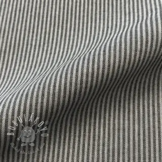 Dekoračná látka DOBBY Colored stripe graphite