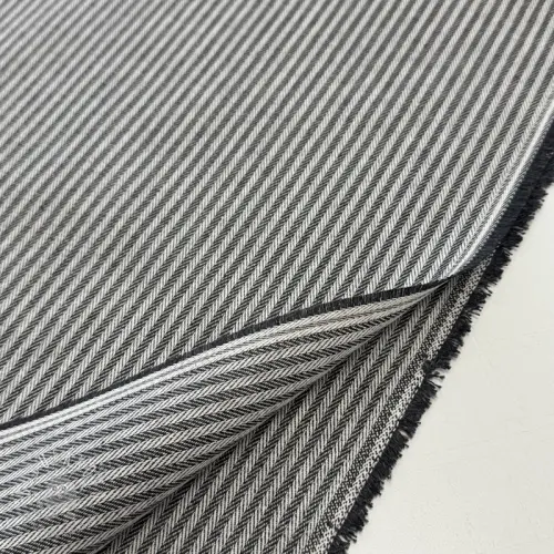 Dekoračná látka DOBBY Colored stripe graphite