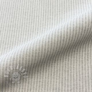 Dekoračná látka DOBBY Colored stripe light grey