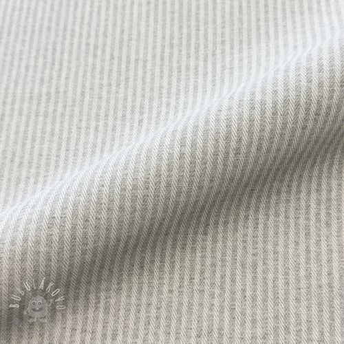 Dekoračná látka DOBBY Colored stripe light grey