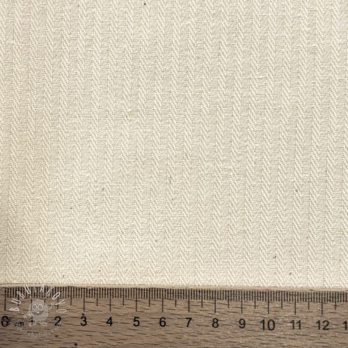 Dekoračná látka DOBBY Colored stripe naturel