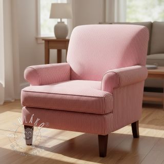 Dekoračná látka DOBBY Colored stripe fuchsia