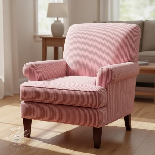 Dekoračná látka DOBBY Colored stripe fuchsia