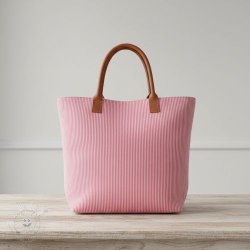 Dekoračná látka DOBBY Colored stripe fuchsia