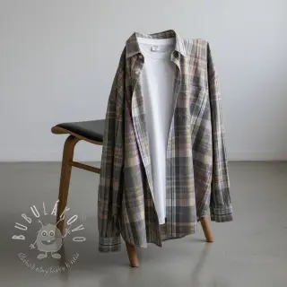 Bavlnená látka YARN DYED Check Nina multi