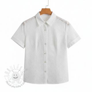 Bavlnená látka EMBROIDERY 2 side Camelia