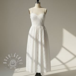 Bavlnená látka EMBROIDERY 2 side Camelia