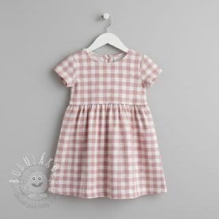 Bavlnená látka FLANNEL BIG Check light pink