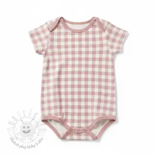 Bavlnená látka FLANNEL BIG Check light pink