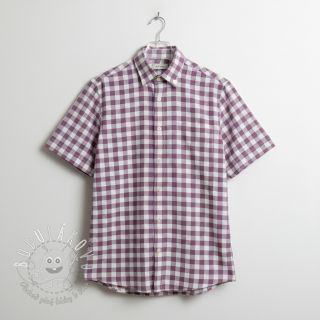 Bavlnená látka FLANNEL BIG Check mauve