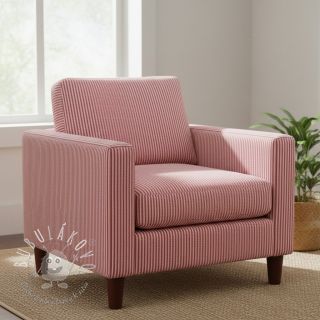 Dekoračná látka DOBBY Colored stripe cherry