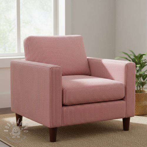 Dekoračná látka DOBBY Colored stripe cherry