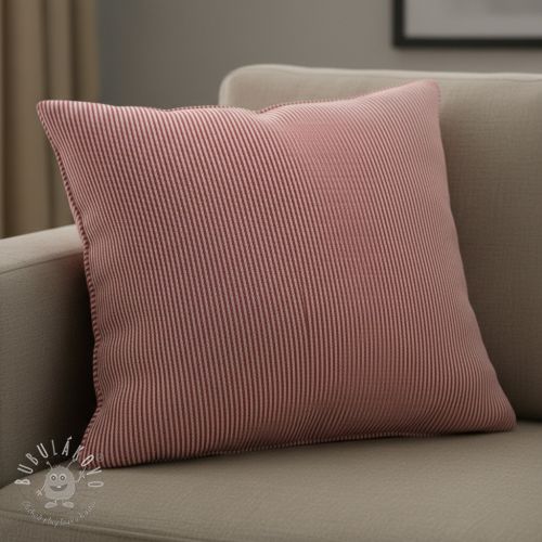 Dekoračná látka DOBBY Colored stripe cherry