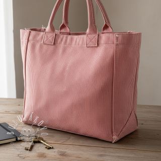 Dekoračná látka DOBBY Colored stripe poppy red