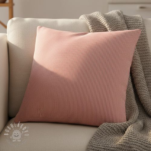 Dekoračná látka DOBBY Colored stripe poppy red