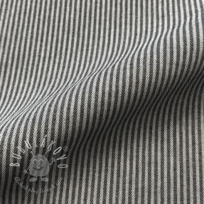 Dekoračná látka DOBBY Colored stripe black