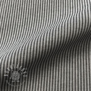 Dekoračná látka DOBBY Colored stripe black