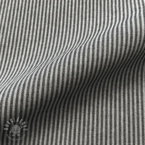 Dekoračná látka DOBBY Colored stripe black