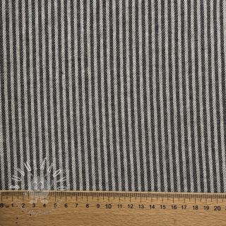 Dekoračná látka DOBBY Colored stripe black