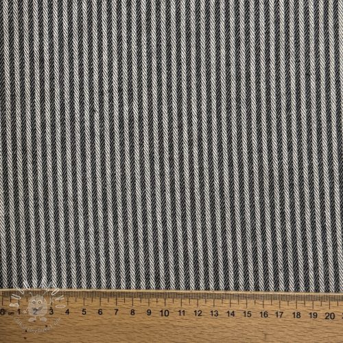 Dekoračná látka DOBBY Colored stripe black