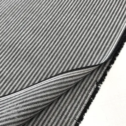 Dekoračná látka DOBBY Colored stripe black