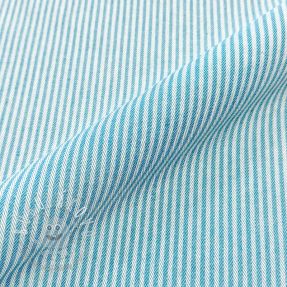 Dekoračná látka DOBBY Colored stripe turquoise