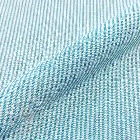 Dekoračná látka DOBBY Colored stripe turquoise