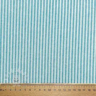 Dekoračná látka DOBBY Colored stripe turquoise