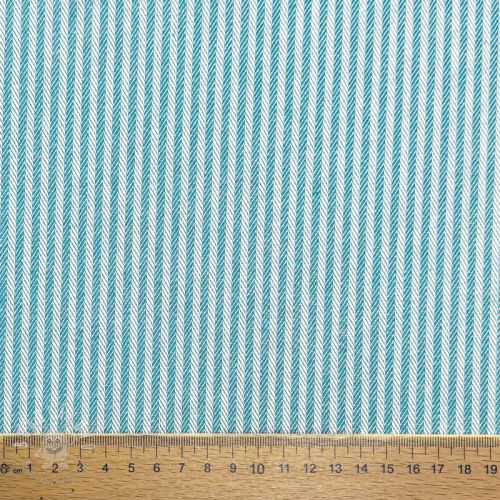 Dekoračná látka DOBBY Colored stripe turquoise