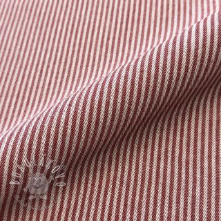 Dekoračná látka DOBBY Colored stripe burgundy