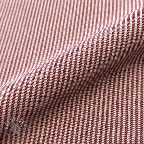 Dekoračná látka DOBBY Colored stripe burgundy