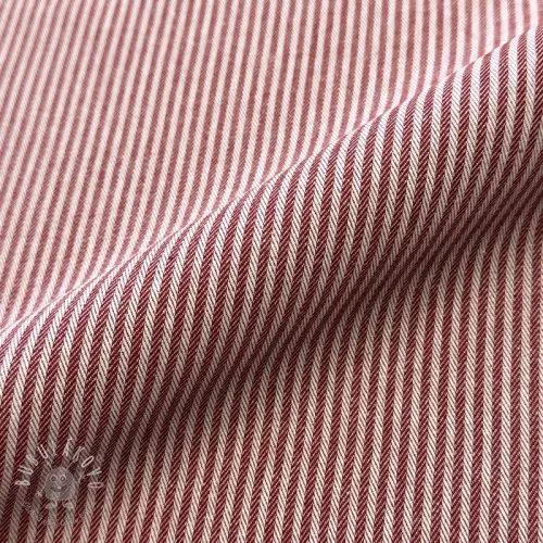 Dekoračná látka DOBBY Colored stripe burgundy