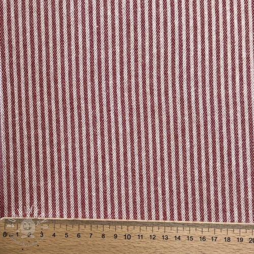 Dekoračná látka DOBBY Colored stripe burgundy