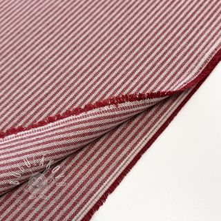 Dekoračná látka DOBBY Colored stripe burgundy