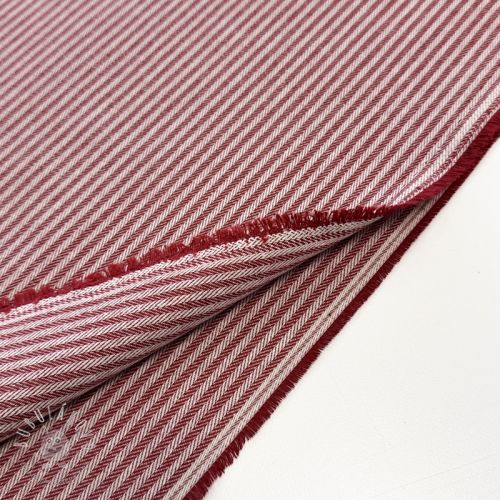 Dekoračná látka DOBBY Colored stripe burgundy