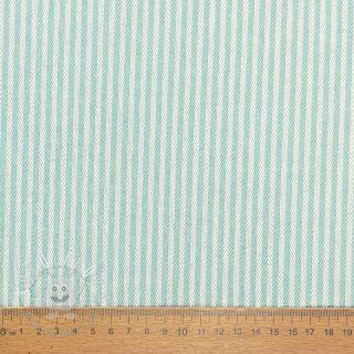 Dekoračná látka DOBBY Colored stripe mint