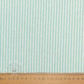 Dekoračná látka DOBBY Colored stripe mint